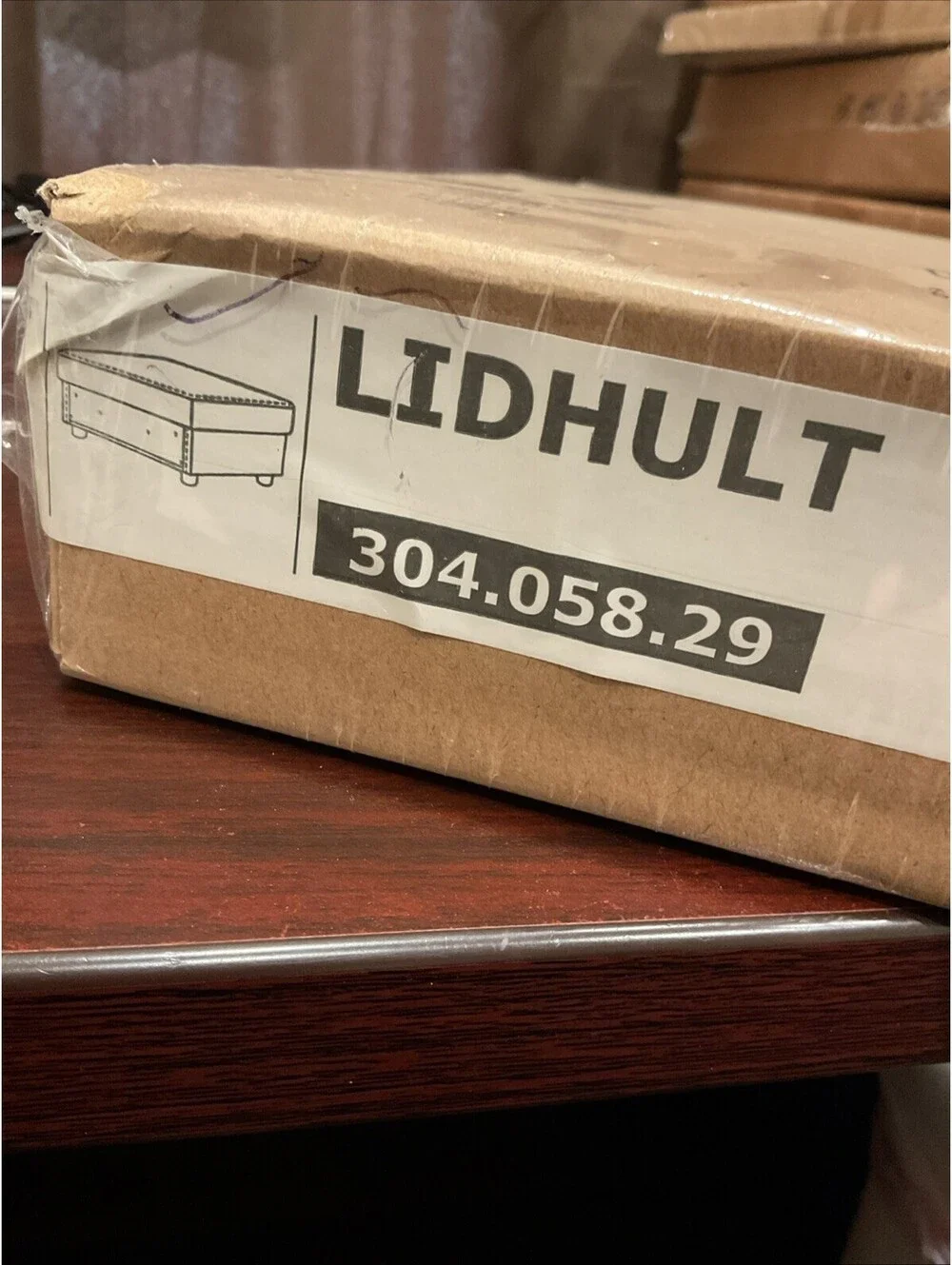 IKEA LIDHULT 304.058.29 Blue Ottoman Cover (double Check Part Number)